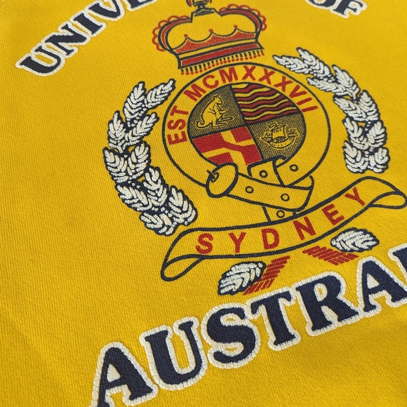 70s - 80s University of Australia Sydney vintage crewneck sweater - Picture 4 of 12